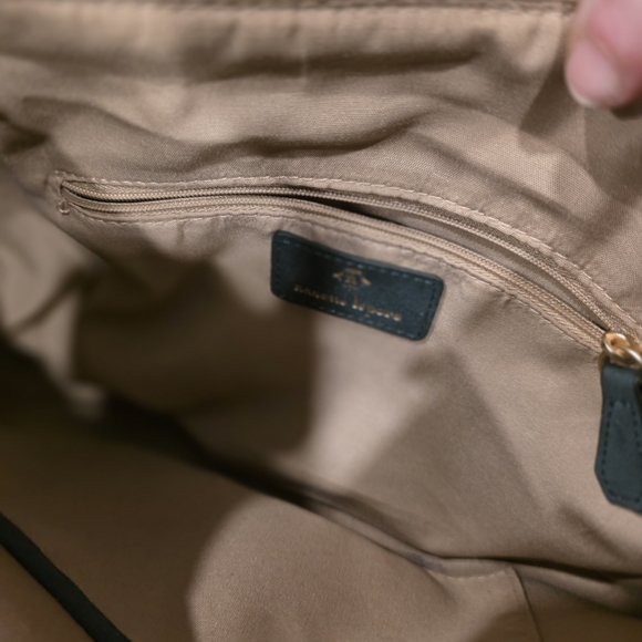 Nanette Lepore Dark Green Suede Shoulder Bag - Picture 6 of 6